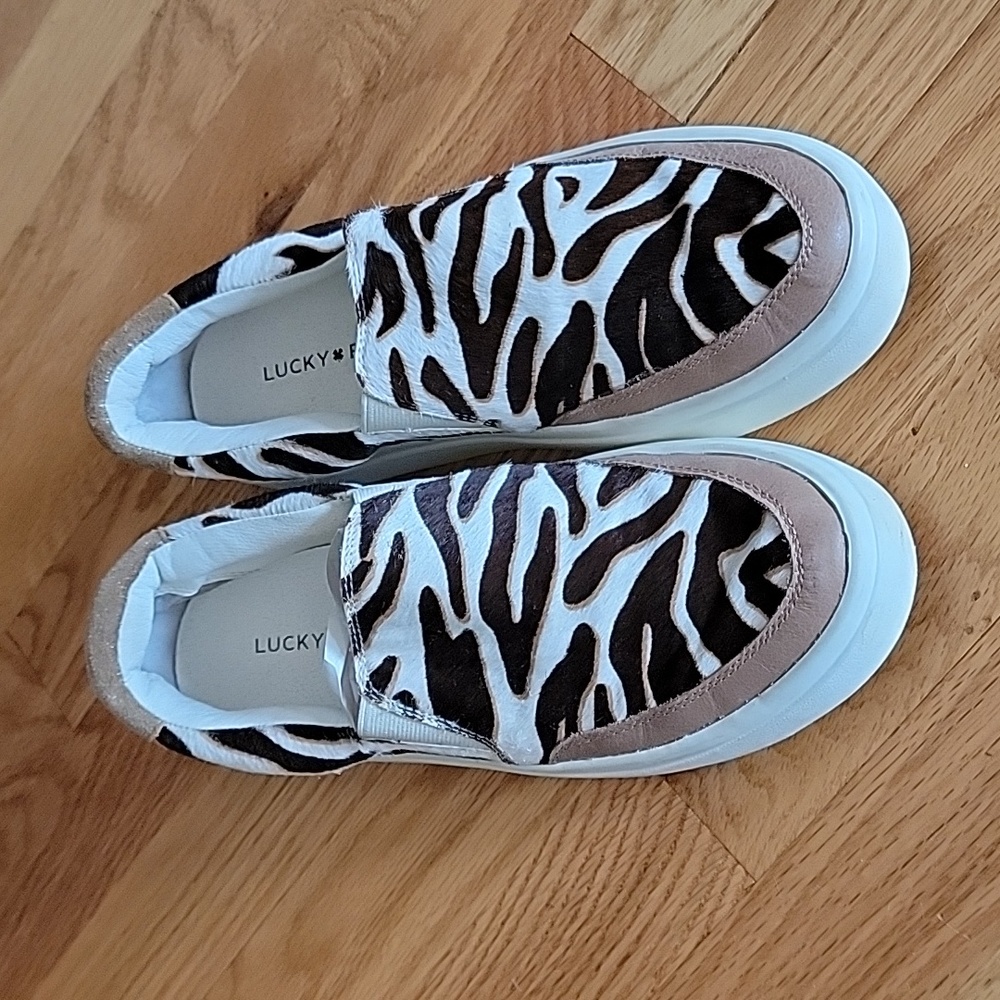 Lucky Brand Animal Print Mules Slides